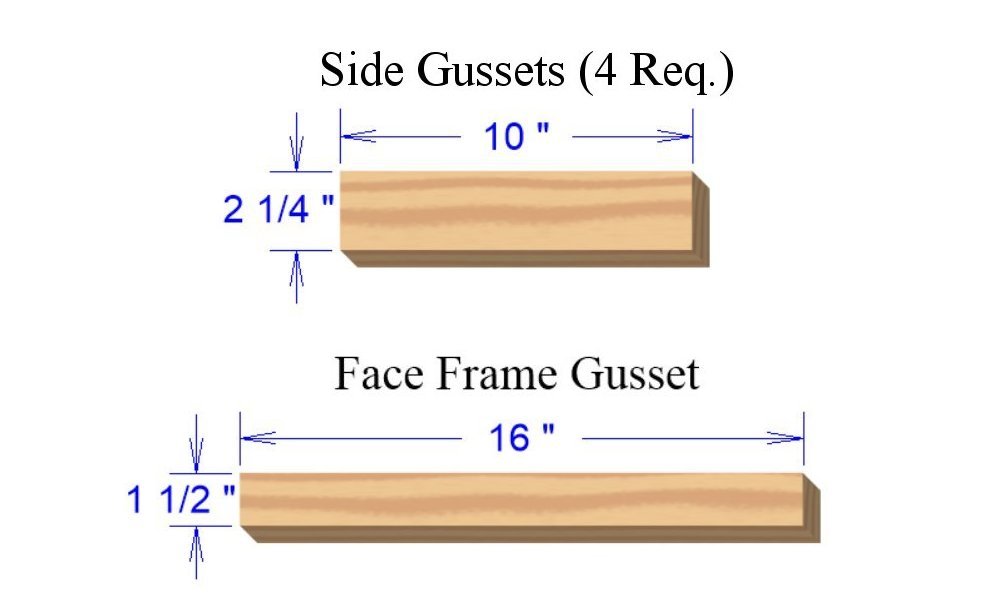 Bookcase Gussets Drawing