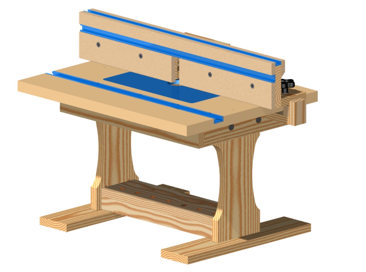 Benchtop Router Table With Fence