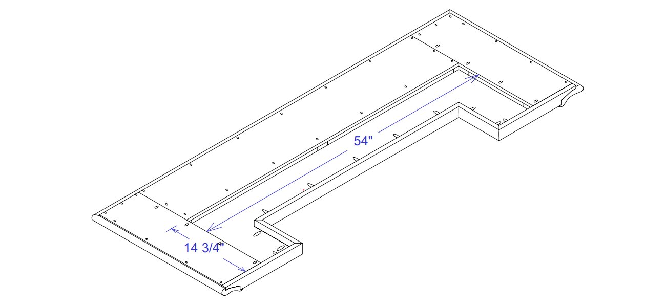 Assembly Drawing - Attach The Center Soffit